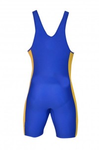 SKTF011 color matching conjoined wrestling suit weightlifting sweatshirt fitness elastic tights 90% polyester +10% lycra weightlifting training suit factory shop front view